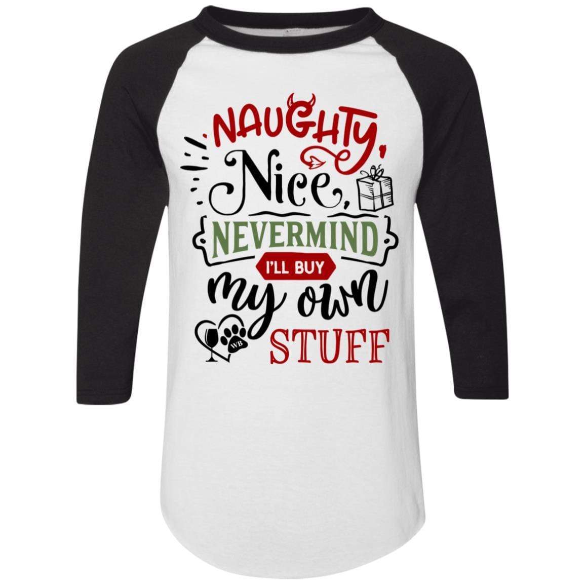 WineyBitches.Co Colorblock Raglan Jersey - Trendy Baseball Tee for Women | Soft & Comfortable Long Sleeve Shirt | Perfect for Casual Wear, Girls Night Out & Wine Tasting Events