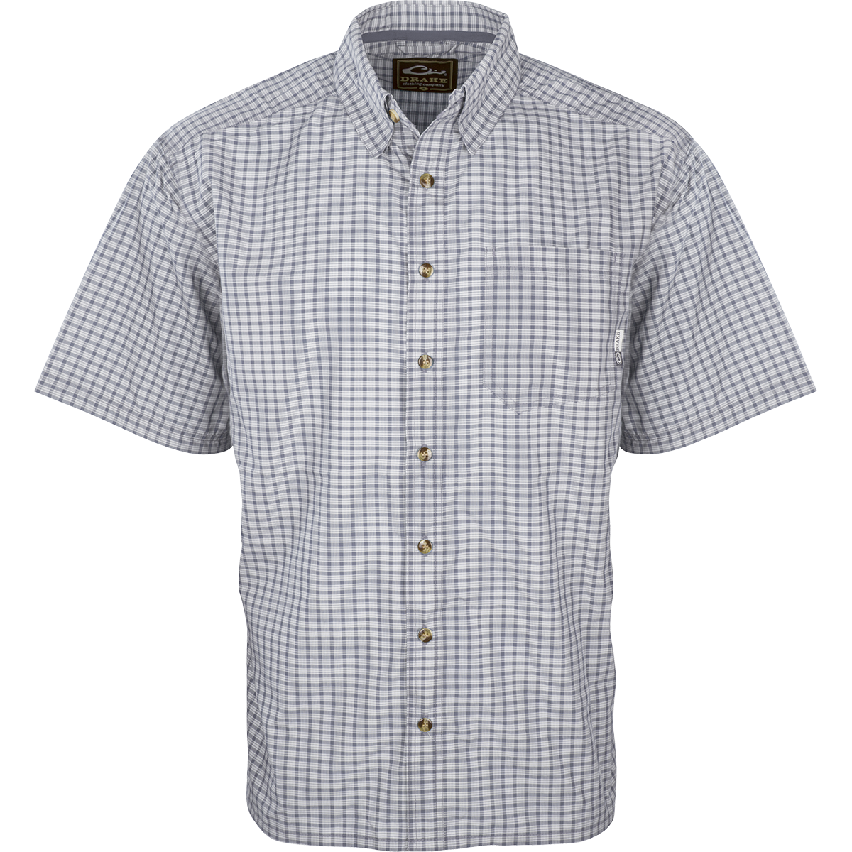 Featherlite Check Short Sleeve Shirt for Men - Lightweight Breathable Casual Button Down Shirt - Perfect for Summer, Office & Outdoor Activities
