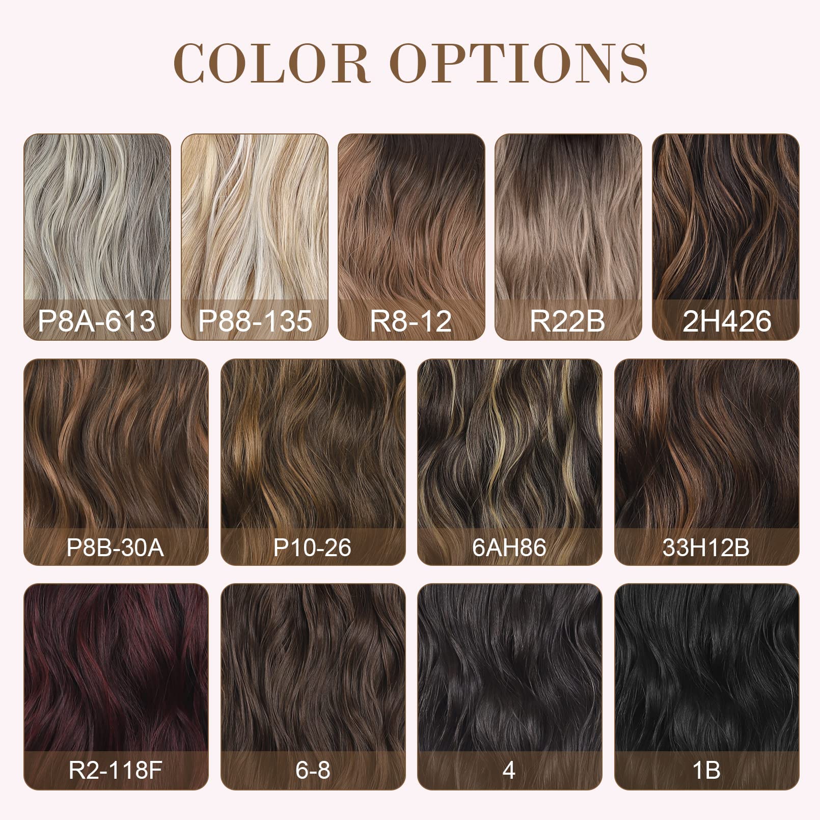4PCS Clip-in Synthetic Hair Extensions - Long & Thick Hair Extensions for Women - Perfect for Parties, Weddings & Everyday Styling