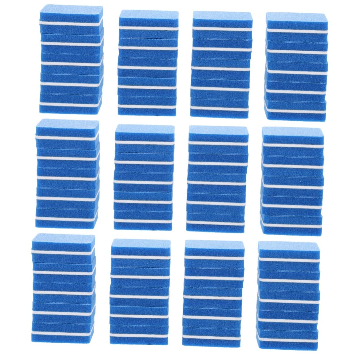 FOMIYES 150 Pcs Professional Sponge Nail Files - Nail Buffing Blocks, Emery Boards & Manicure Tools for Smooth Shine | Bulk Nail Polishing Sanding Sponges | Perfect for Home Salon, DIY Nail Care & Professional Manicures (Blue)
