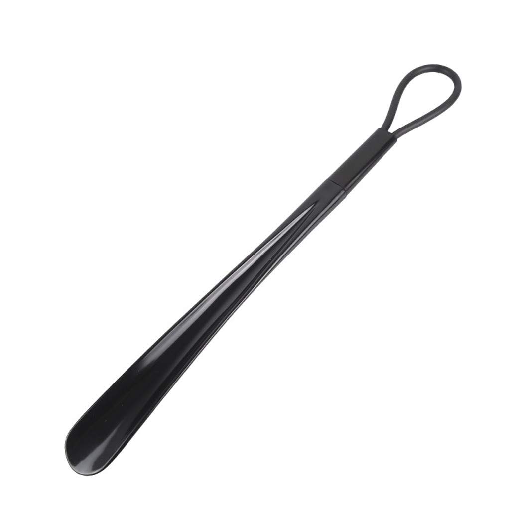 WensLTD 19.6'' Extra Long Shoe Horn - Ergonomic Shoe Helper for Easy On/Off - Durable Shoehorn for Men, Women & Kids (Black) - Perfect for Seniors, Back Pain & Mobility Assistance