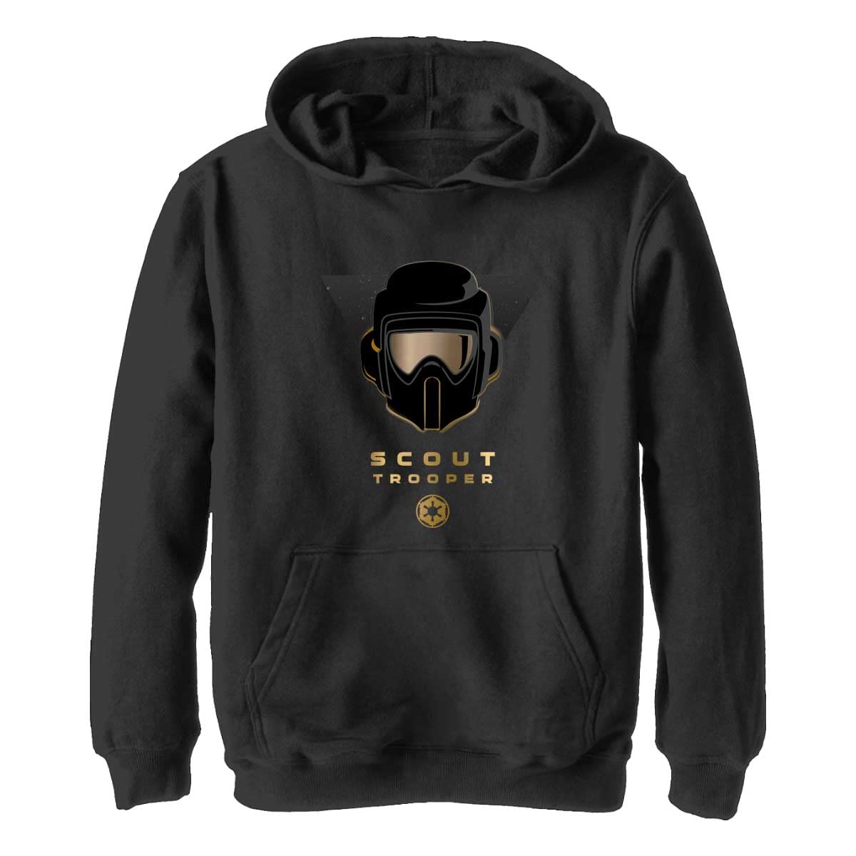 STAR WARS Boys' Space Themed Gold Hooded Sweatshirt - Cool Star Wars Gift for Kids, Birthday & Cosplay Outfit