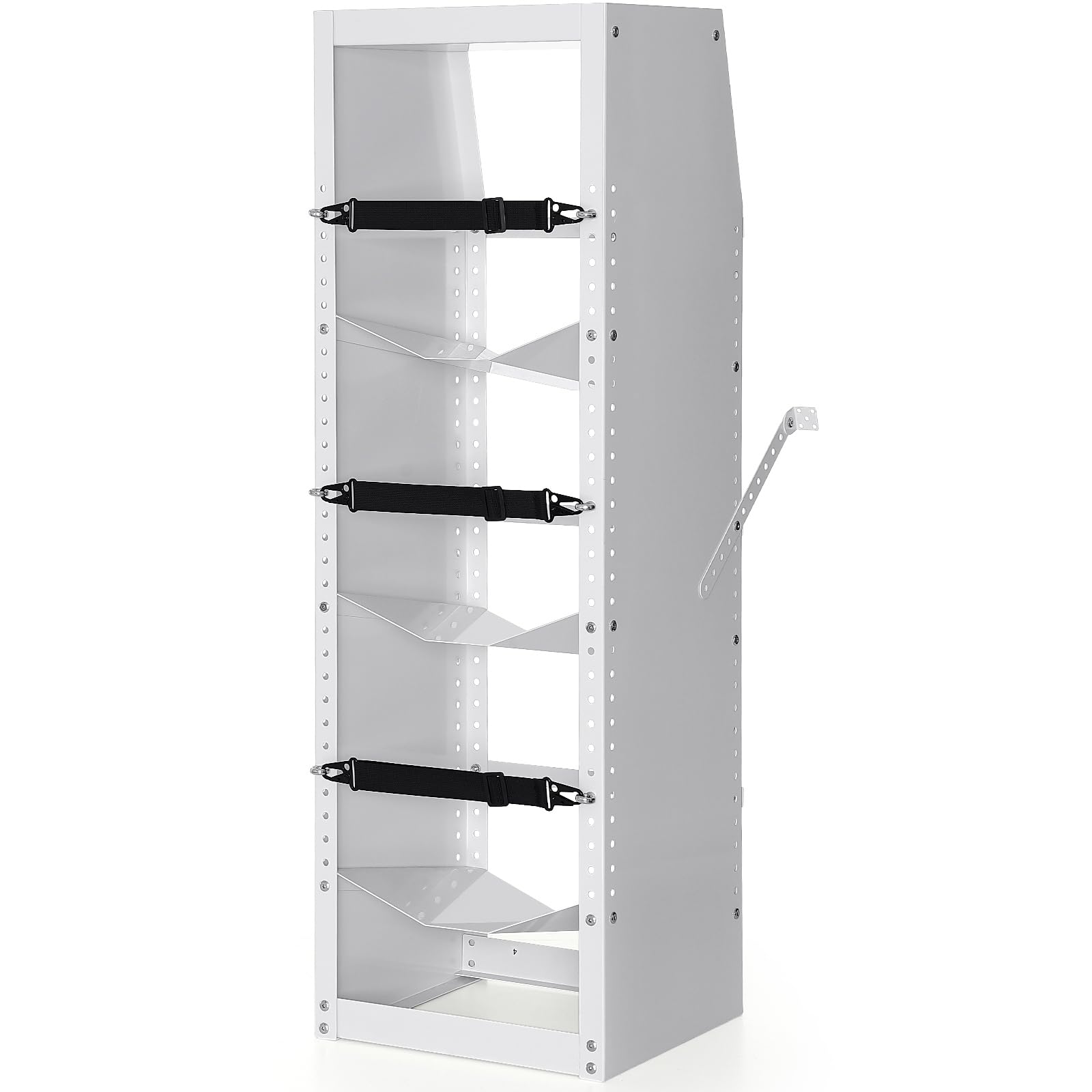 VEVOR 3-Tier Refrigerant Tank Rack - Heavy Duty Cylinder Holder for 30-50lb Bottles (14.64x13.97x46.06 in) - Secure Storage for Freon, Oxygen, Nitrogen & Industrial Gases - Perfect for HVAC, Welding & Laboratory Use
