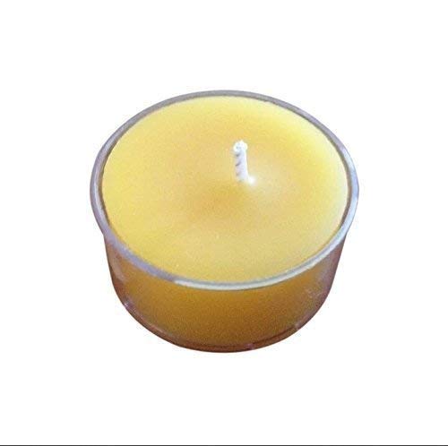 Pure Natural Raw Beeswax Tea Light Candles - 200 Pack for Home Decor, Romantic Dinners, Spa Relaxation & Aromatherapy