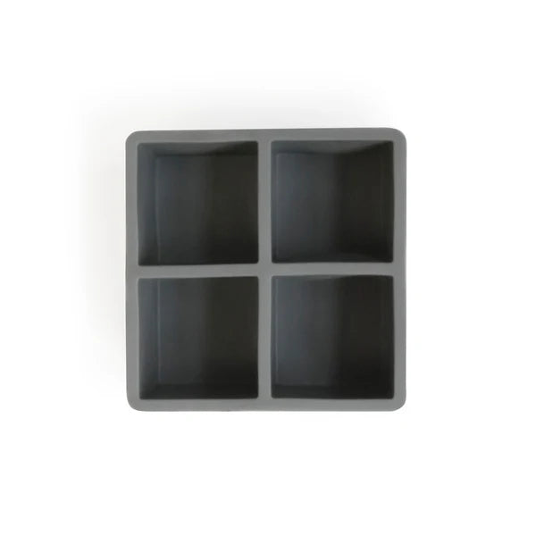Cocktail Kingdom Flexible Silicone Ice Cube Tray - 4 Unique Shapes, 2.5 Inch Large Cubes for Whiskey, Cocktails & Home Bar Use