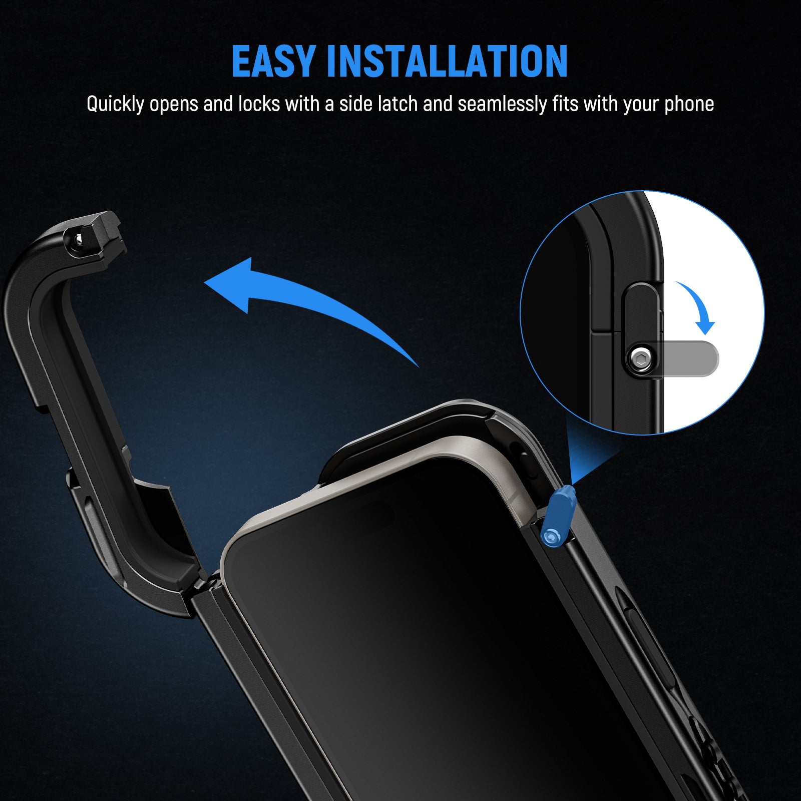 NEEWER PA043/PA044+PA045B 2nd Gen iPhone 15 Pro/Pro Max Camera Cage - Professional Aluminum Alloy Rig for Video & Photography - Perfect for Vlogging, Filmmaking, and Content Creation