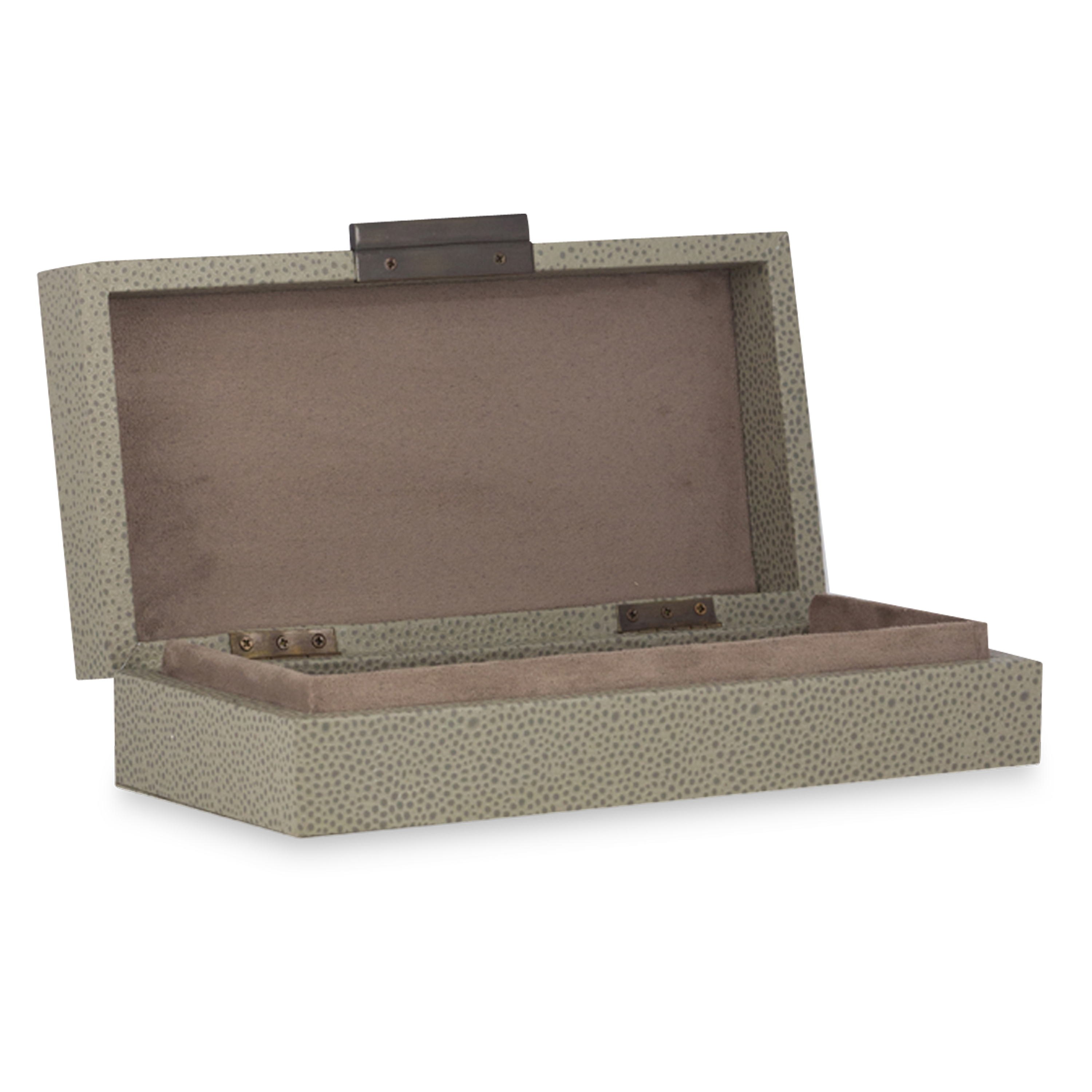 Genuine Leather Jewelry Box - Handcrafted Bark Texture Organizer for Rings, Necklaces & Watches | Perfect for Home Decor, Gift Giving & Travel Storage
