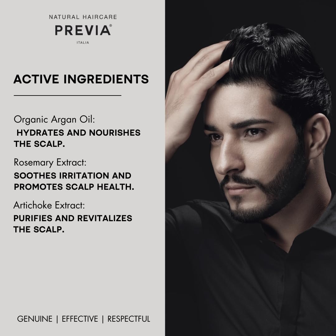PREVIA Hair & Scalp Tonic Conditioner - Hydrating & Rebalancing Treatment with Argan Oil | Vegan, Cruelty-Free & Sulfate-Free Hair Care | 32.1 oz Bottle for Dry, Damaged Hair | Perfect for Daily Scalp Nourishment & Hair Repair