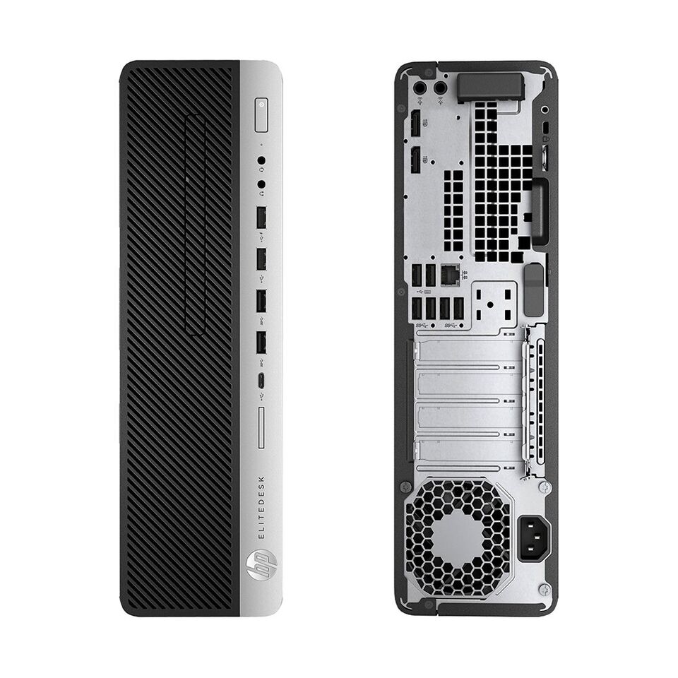 HP EliteDesk 800 G4 SFF Desktop Computer - Intel Core i7-8700 8th Gen Hexa Core up to 4.6GHz, 32GB DDR4 RAM, 1TB SSD, Windows 11 Pro | Dual DisplayPort, USB-C, WiFi, Wireless Keyboard & Mouse | 1-Year Warranty | Perfect for Office Work, Home Use & Business Computing