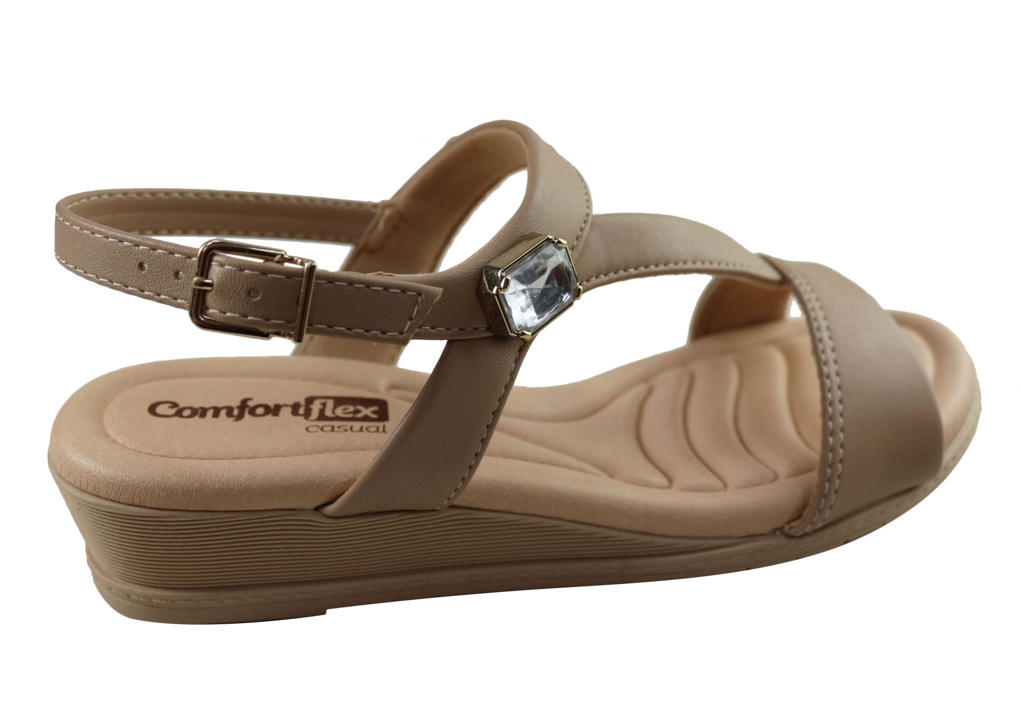 Comfortflex Natalie Women's Comfortable Wedge Sandals - Made in Brazil - Perfect for Summer, Beach & Casual Outings