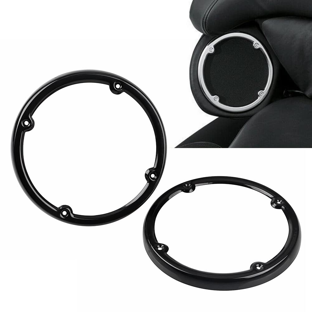 Premium Black Motorcycle Tour Pak Audio Speaker Kit - Perfect Fit for Harley Electra Glide, Tri Glide & Ultra Limited Models (2014-2023) - Enhance Your Ride with Crisp Sound on Long Road Trips