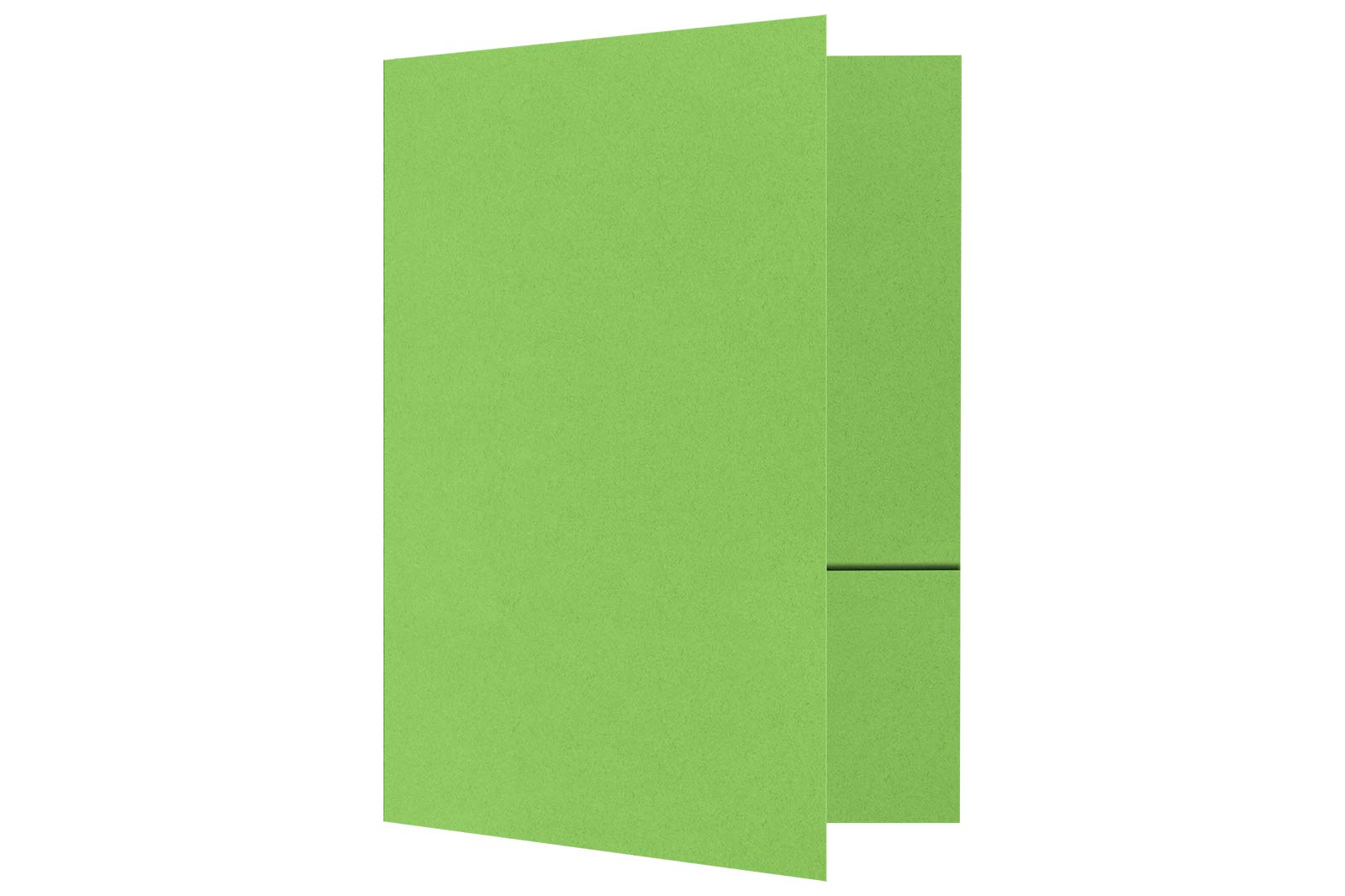 Premium 9x12 Presentation Folders - 100 lb. Limelight Cardstock with 2 Pockets, Holds 8.5x11 Paper - Ideal for Business Documents, School Reports, Brochures & Professional Presentations - 50 Pack (Lime Green) - Perfect for Office, School & Corporate Use