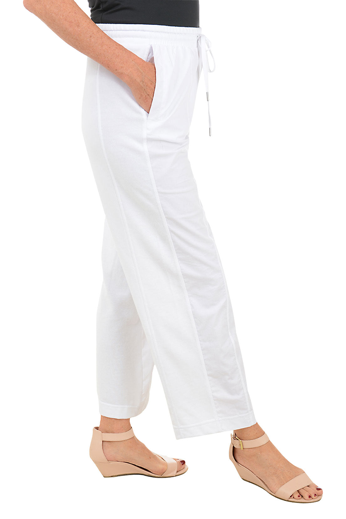 Stylish Poplin Wide Leg Lounge Pants for Women - Comfortable Casual & Home Wear - Perfect for Yoga, Lounging & Relaxing at Home