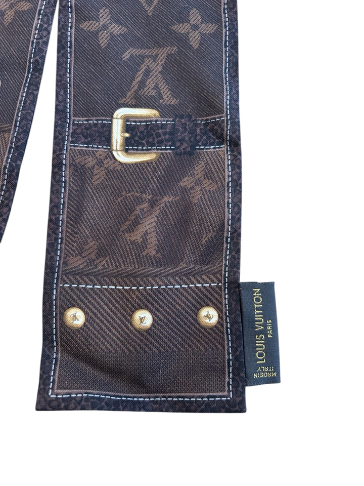Louis Vuitton Chance Twilly Scarf - Luxury Silk Scarf for Women, Elegant Fashion Accessory for Handbags, Hats & Special Occasions
