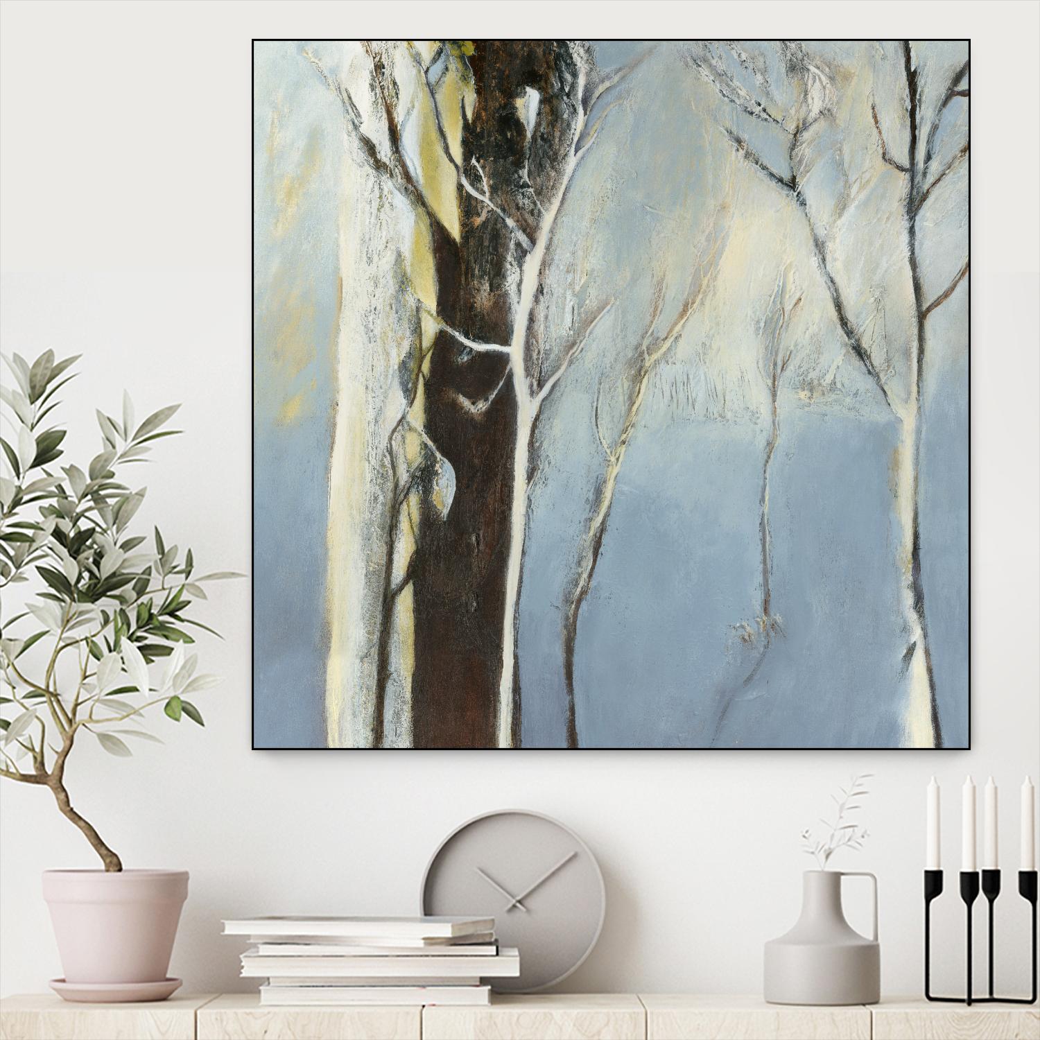 Contemporary Forest 2 - Modern Wall Art Canvas Print for Home & Office Decor | Perfect for Living Room, Bedroom, or Office Space