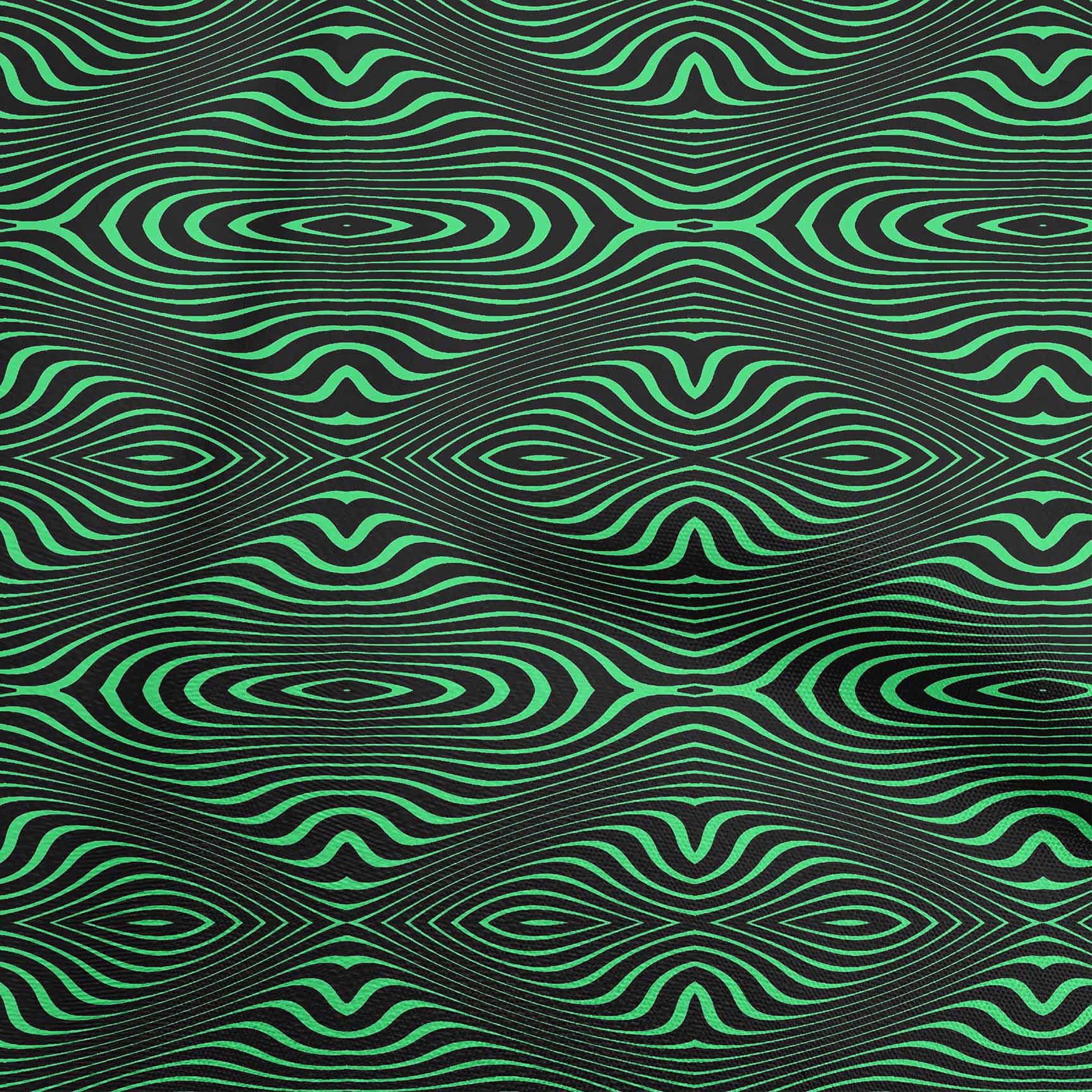 oneOone Rayon Green Moire Fabric by The Yard - 56 Inch Wide Printed DIY Sewing Material for Dresses, Curtains & Home Decor