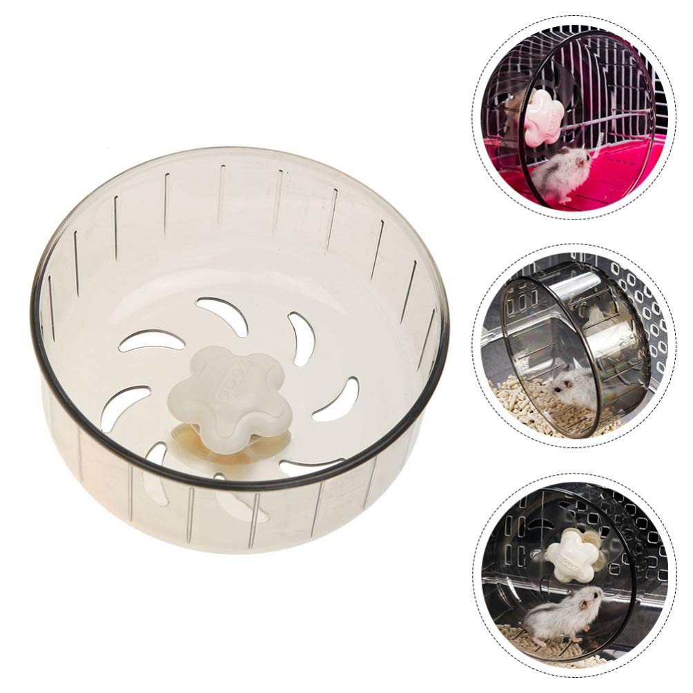 Balacoo Acrylic Hamster Running Wheel - Small Pet Exercise Wheel for Hamsters, Guinea Pigs & Little Critters - Durable Climbing Toy & Fitness Treadmill for Small Animals - Perfect for Cage Exercise & Playtime