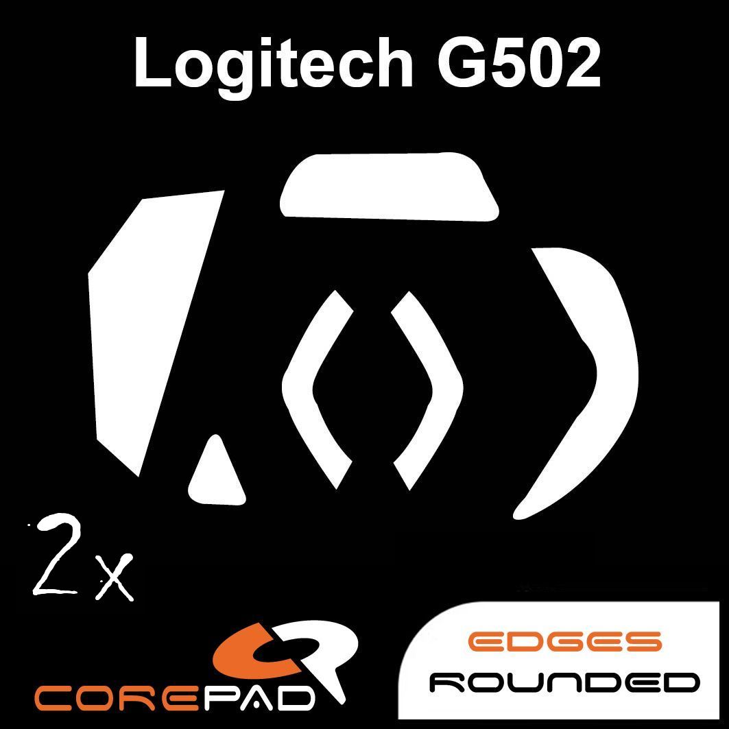 Corepad Skatez Mouse Feet for Logitech G502 Wired Gaming Mouse - Smooth Gliding Replacement Feet for Enhanced Precision Gaming & FPS Performance