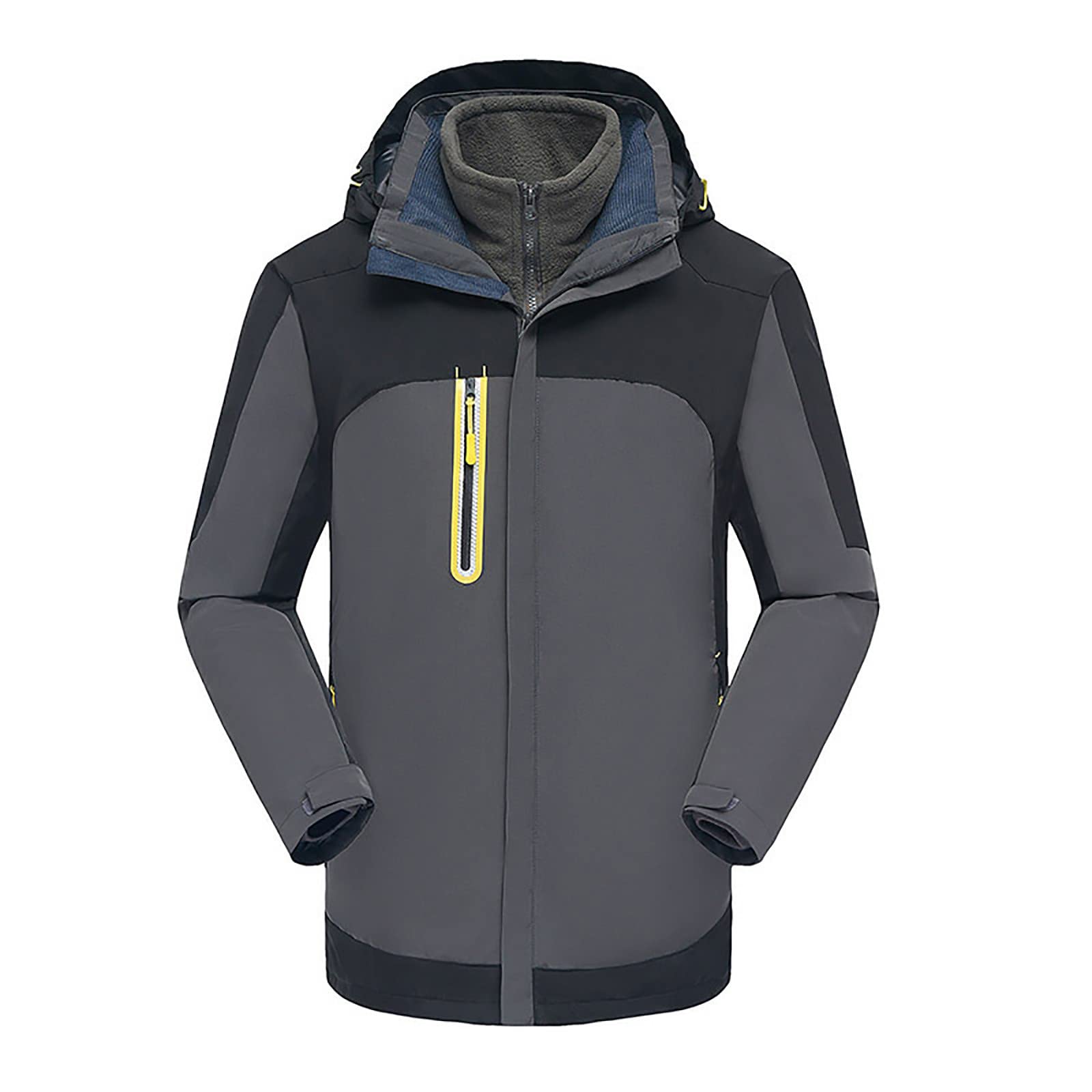 Detachable 3-in-1 Ski Jacket for Men & Women - Waterproof Winter Coat for Mountaineering & Outdoor Activities | Perfect for Skiing, Snowboarding & Cold Weather Adventures