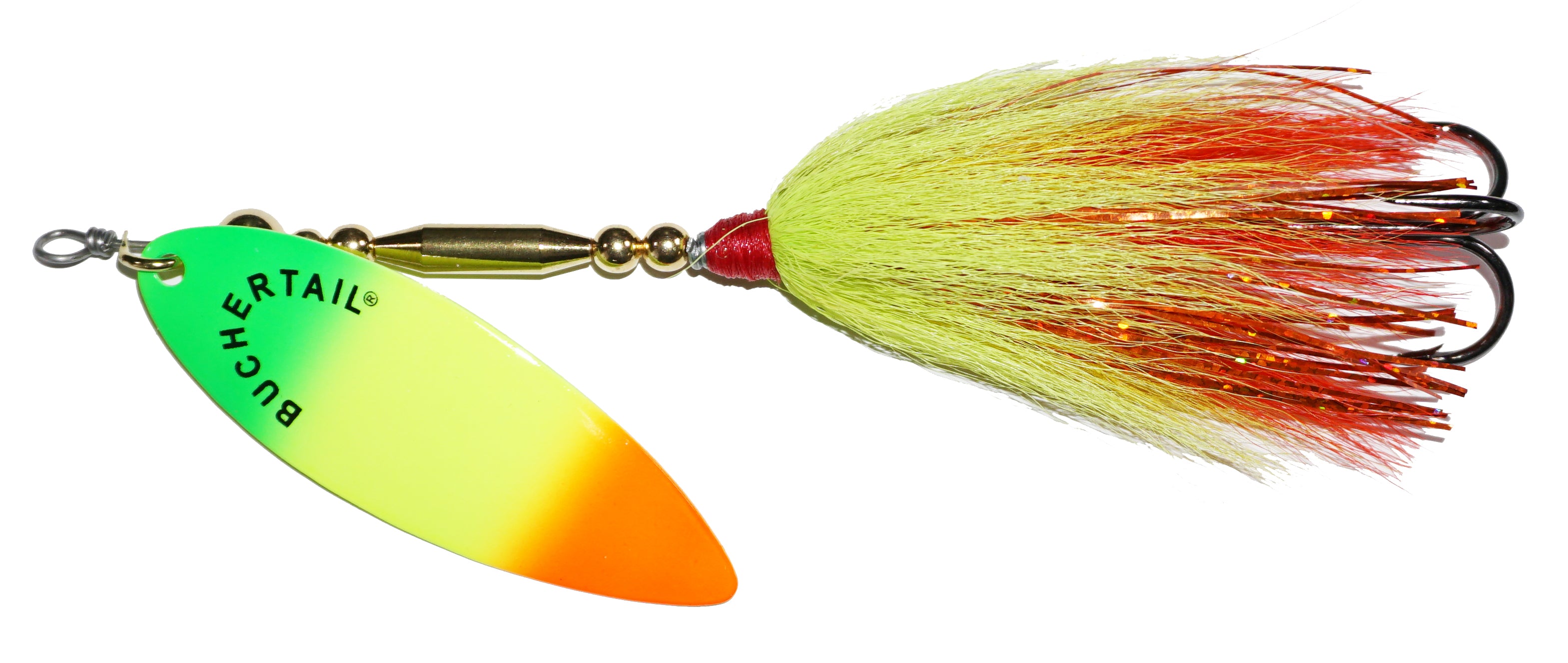 Buchertail 771 Willow Tin Buck Bucktail - Premium Fishing Lure for Bass, Trout & Walleye - Perfect for Freshwater & Saltwater Angling