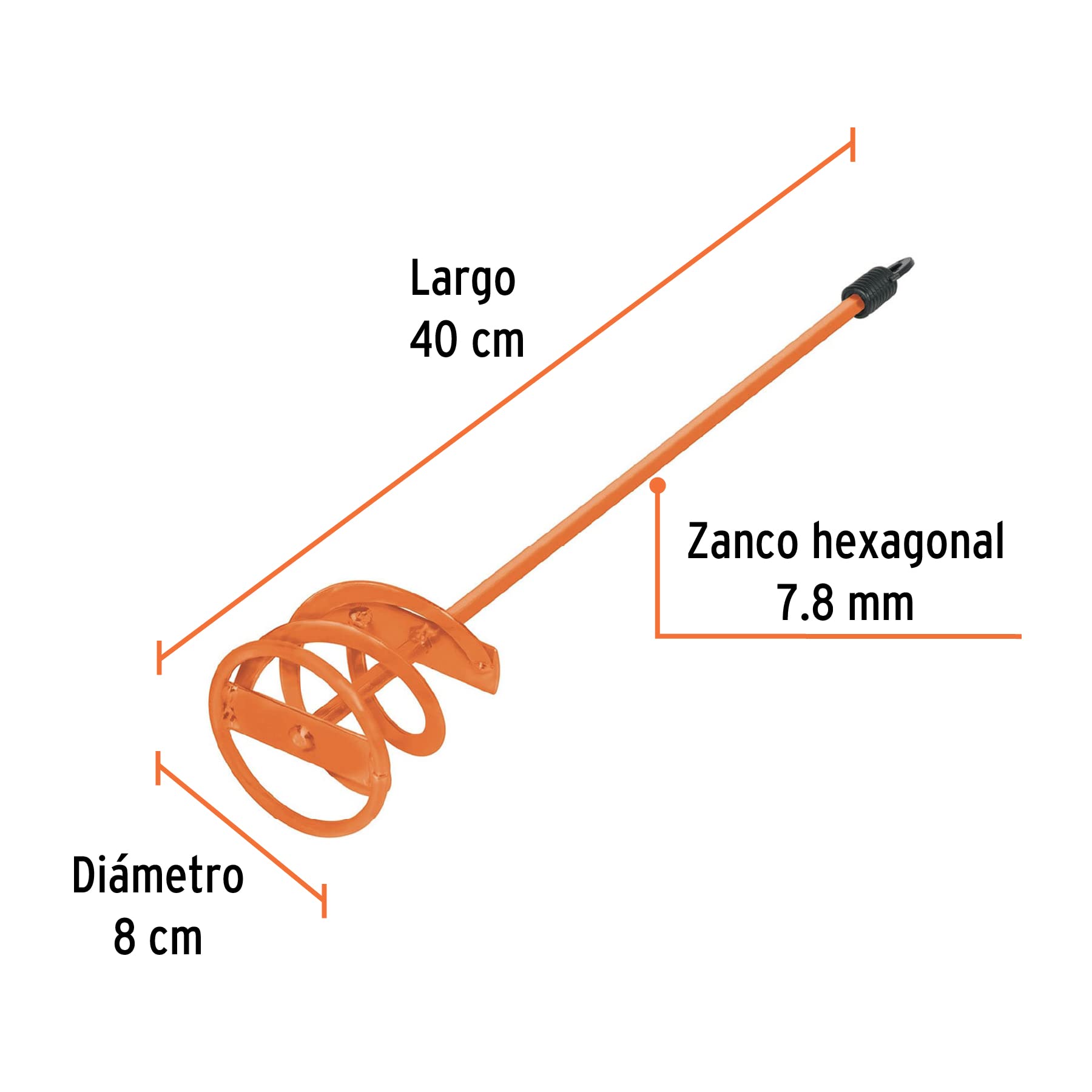 80mm Paint Stirrer - Heavy Duty Mixing Stick for Paint Cans, DIY Projects & Home Renovation - Perfect for Latex, Acrylic & Oil-Based Paints