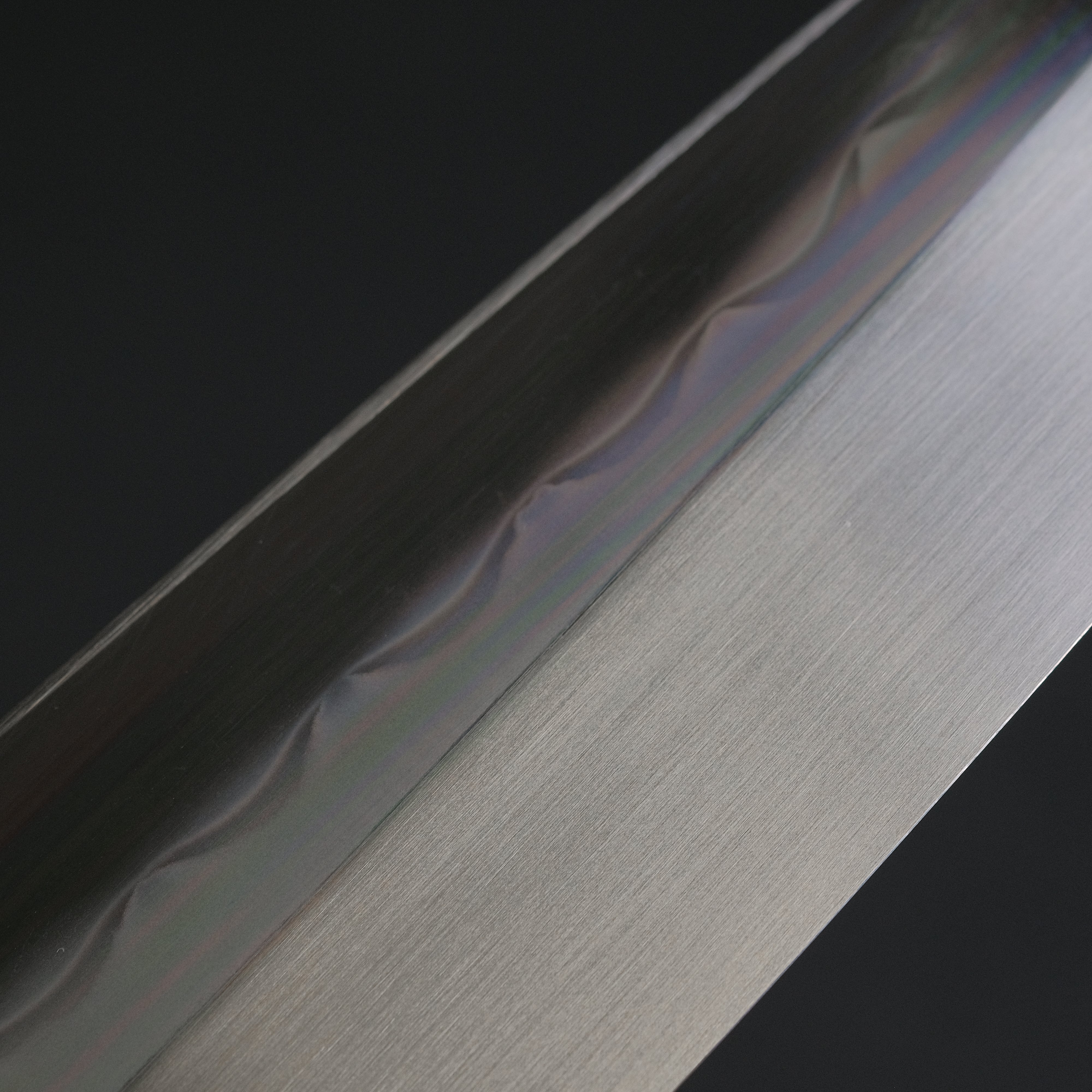 Hitohira Togashi White #1 Notaremon Mizu Honyaki Gyuto 240mm Japanese Chef Knife with Kurokaki Persimmon Handle (#100/ Saya) - Premium Kitchen Knife for Sushi, Sashimi & Meat Cutting