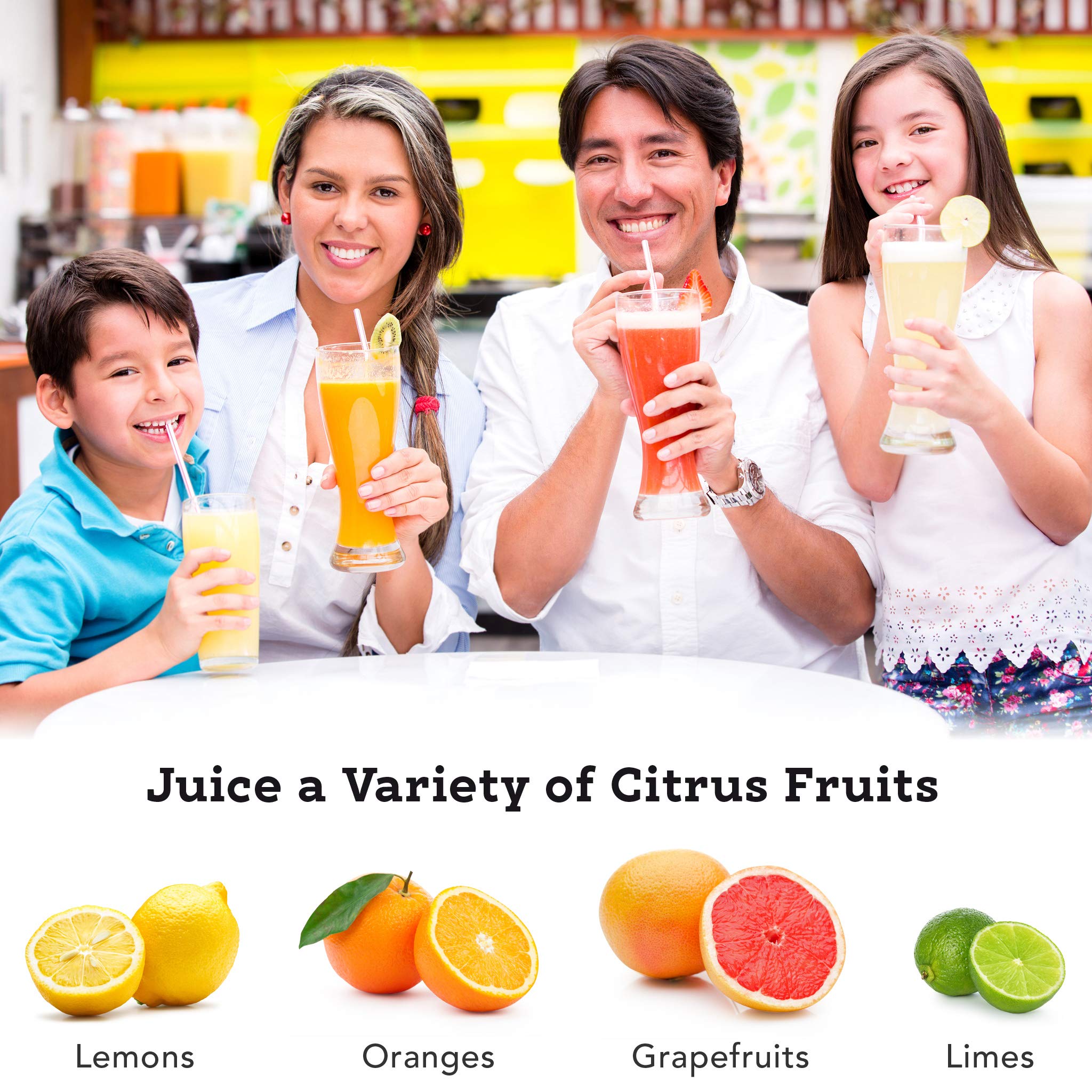 Tribest Slow Masticating Juicer for Citrus Fruits - Cold Press Technology, Black - Perfect for Healthy Juices, Detox Drinks & Smoothies at Home