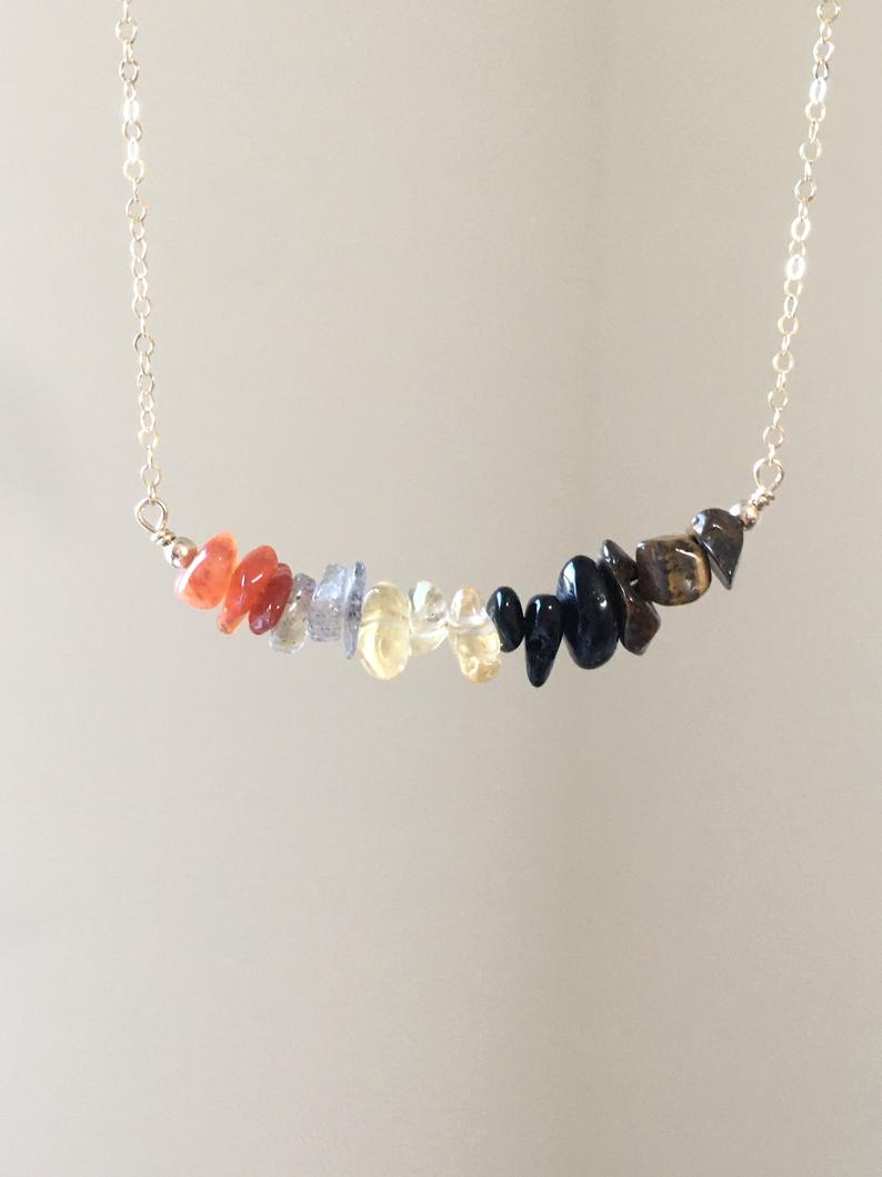 Leo Zodiac Sign Crystal Necklace - July & August Birthday Gift, Zodiac Jewelry for Women, Healing Crystal Pendant for Astrology Lovers | Perfect for Daily Wear, Spiritual Healing & Special Occasions