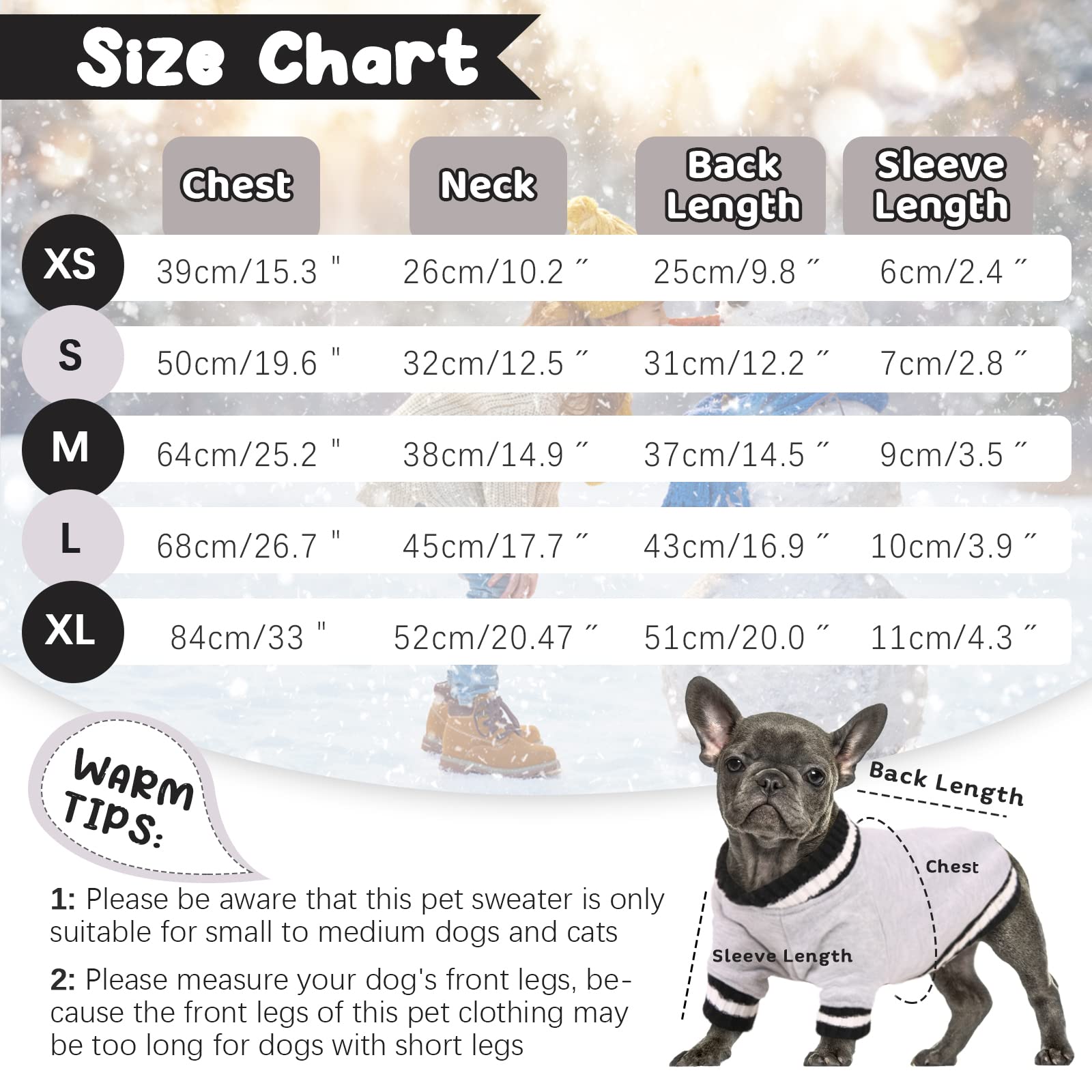 FUAMEY Warm Dog Pullover Sweatshirt - Soft Fleece Winter Dog Sweater for Small & Medium Dogs | Cozy Puppy Clothes for Boys & Girls in Lavender XS | Perfect for Cold Weather Walks & Indoor Comfort