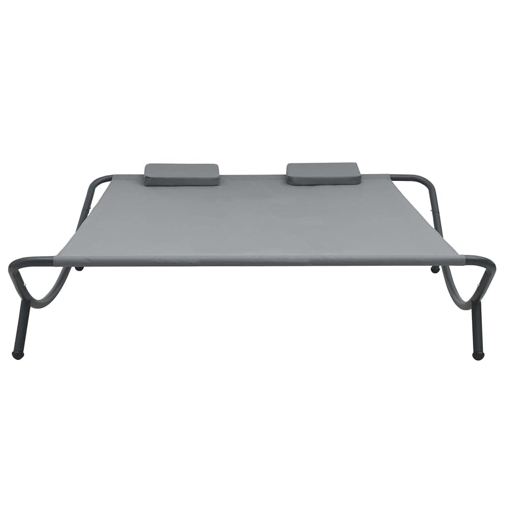 Premium Outdoor Lounge Bed - Durable Fabric in Anthracite for Lawn, Courtyard, Beach & Sunbathing | Perfect for Relaxing, Lounging & Outdoor Comfort
