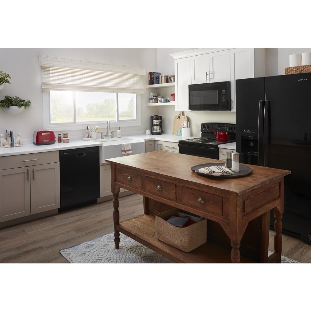 Amana ADFS2524RB 24-Inch Built-In Dishwasher with Midnight Black Interior - Quiet Operation, Energy Efficient, Perfect for Kitchens and Small Spaces