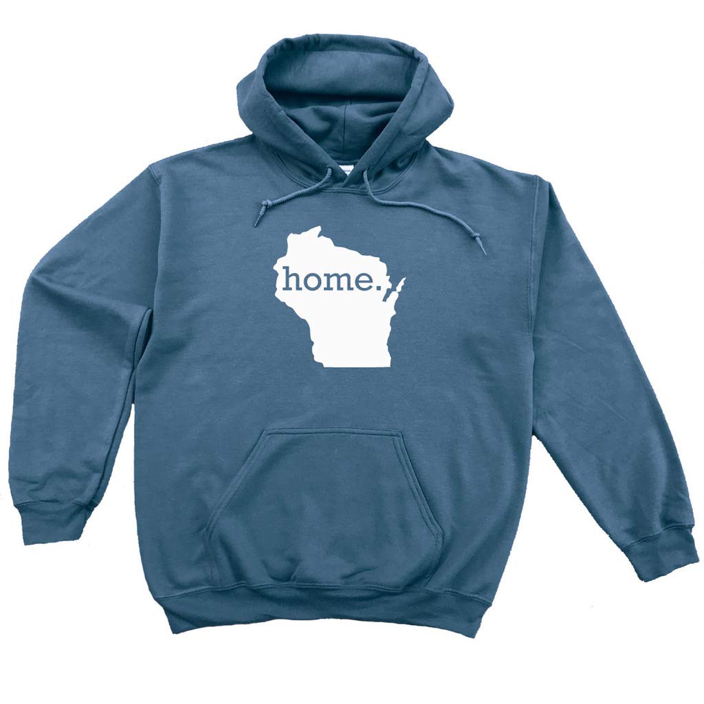 Wisconsin Home Hoodie Sweatshirt - Comfortable Pullover for Men & Women - Perfect for College, Sports & Casual Wear