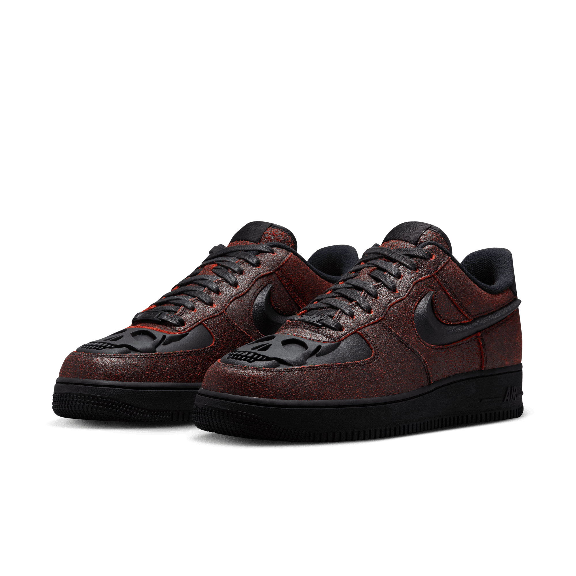 Nike Air Force 1 Retro QS Halloween Skull Sneakers - Limited Edition Halloween-Themed Basketball Shoes for Men & Women | Perfect for Costume Parties, Streetwear Fashion, and Sneaker Collectors