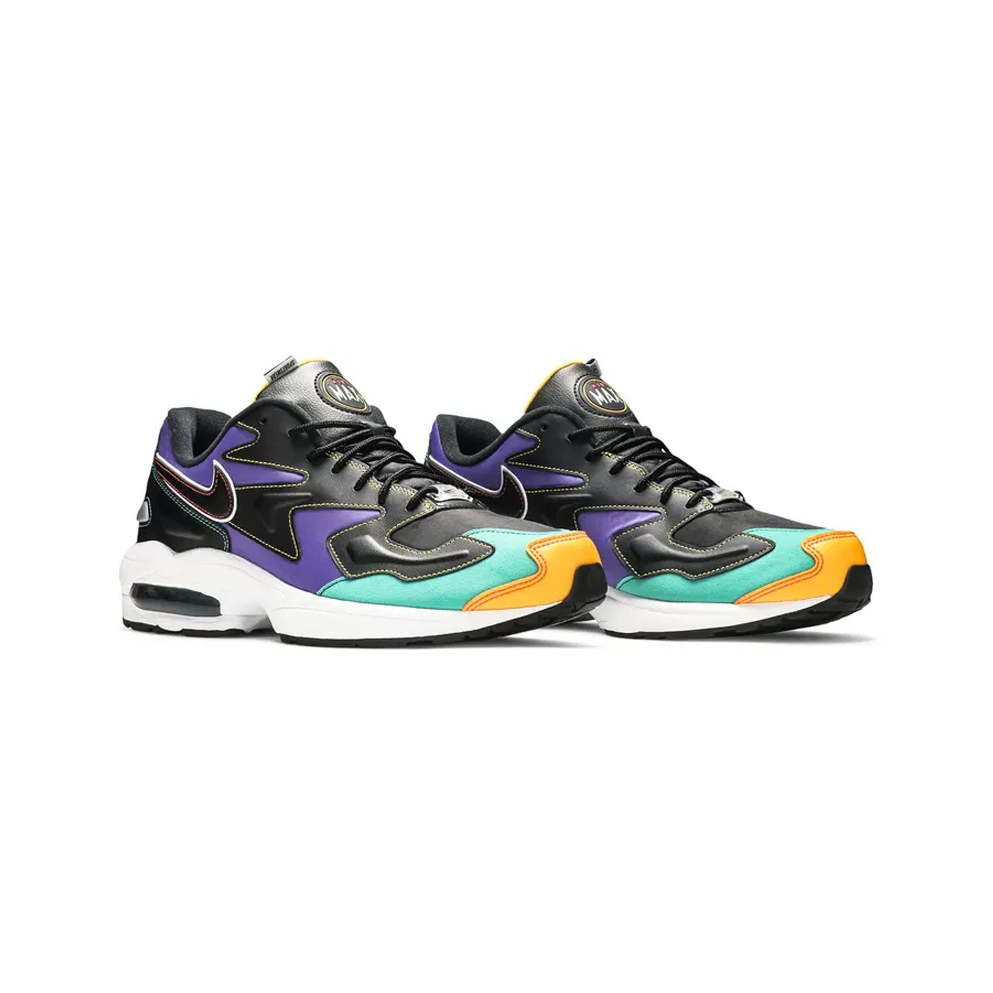 Nike Air Max 2 Light 'Black Contrast Stitching' Men's Running Shoes 2021 - Comfortable Retro Sneakers for Jogging, Gym Workouts & Casual Streetwear Fashion