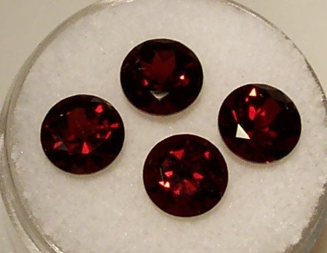 Wholesale Natural Genuine African Garnet Gemstones - 2mm to 6.5mm Round Faceted Loose Stones, VVS Eye Clean, January Birthstone for Jewelry Making & Healing Crystals