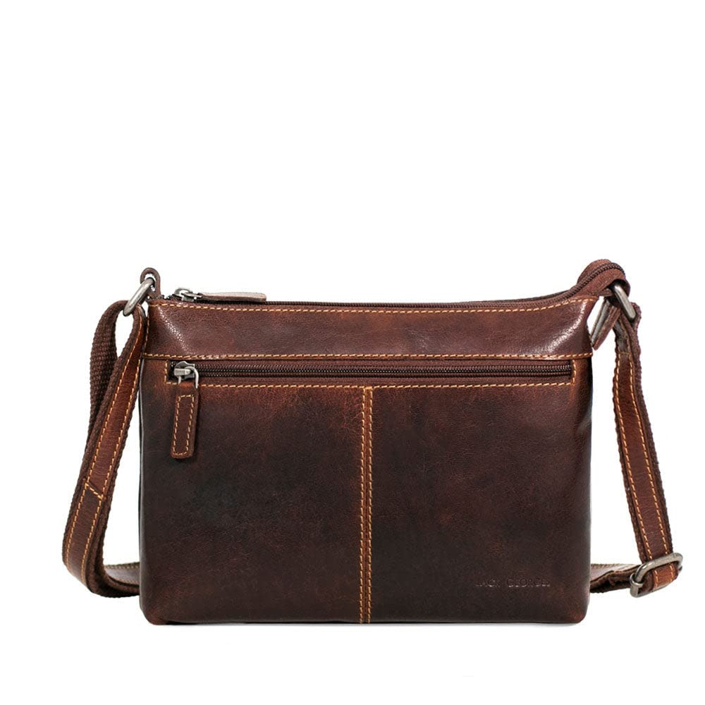 Jack Georges Voyager Mini City Crossbody Bag #7870 - Stylish Leather Crossbody Purse for Women, Perfect for Everyday Use, Travel & Shopping
