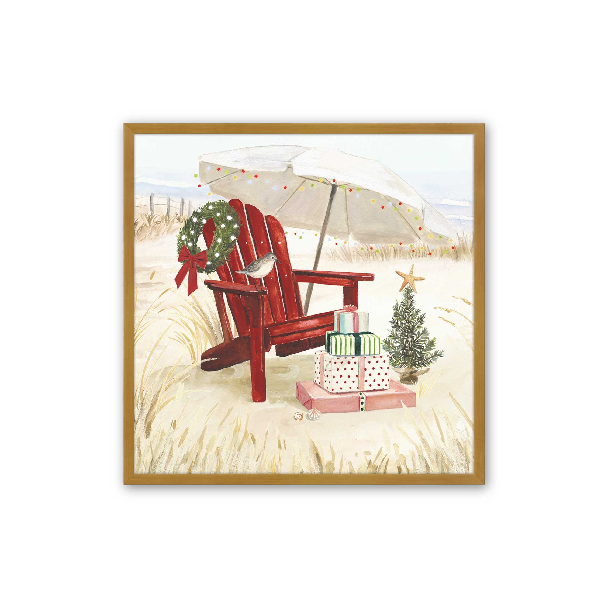 Coastal Holiday Relaxation Print - Beach Themed Wall Art Decor for Living Room, Bedroom & Office - Perfect for Home, Vacation House & Coastal Style Interior Design