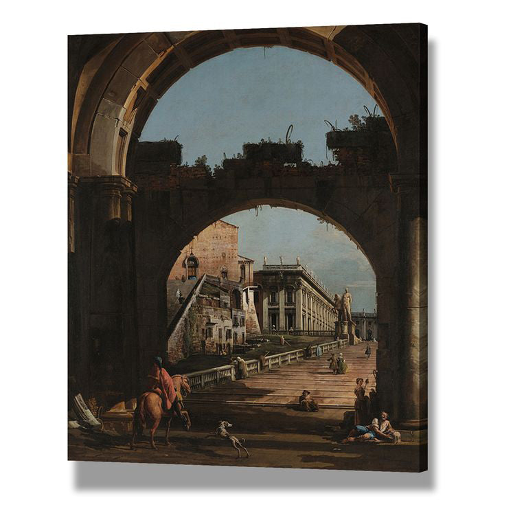 Bernardo Bellotto Wall Art Decor for Living Room - Premium Canvas Print - Perfect for Home, Office & Gallery Display