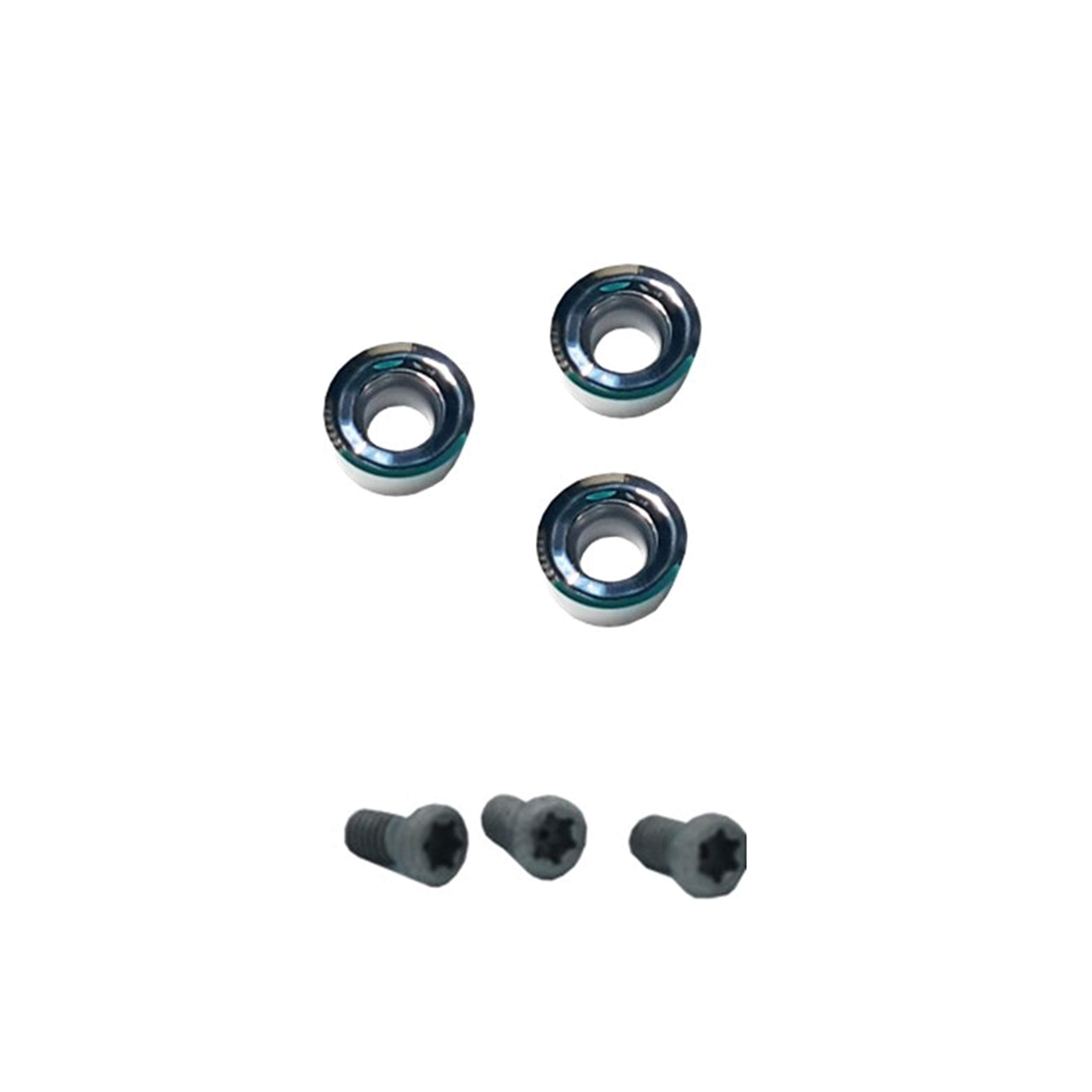 Manpa 8mm Replaceable Carbide Teeth (3 Pack) & 8mm Screws (3 Pack) – Durable Cutting Tools for Woodworking, Metalworking, and DIY Projects