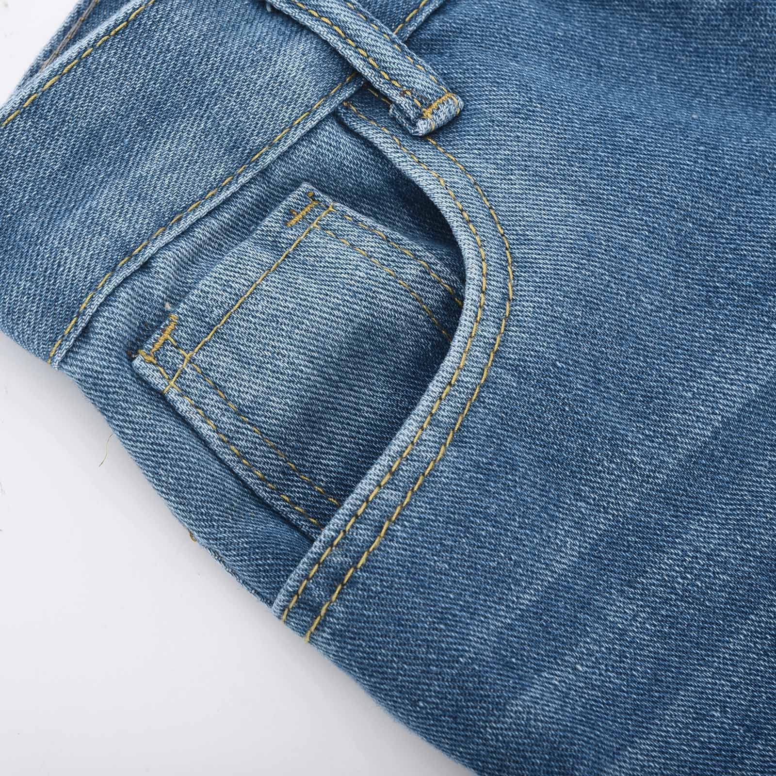 4th of July Patriotic Denim Shorts for Women - Summer Stretch Jeans for BBQ & Parties