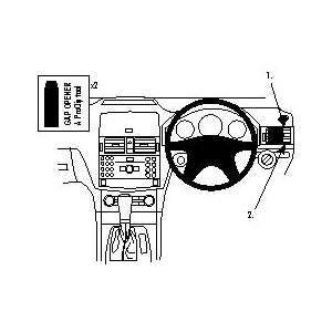 ClicOn No Holes Right Hand Dashboard Mount for Mercedes Benz C Class (W204) 2007-2010 - Perfect for GPS, Phone & Dash Cam Installation