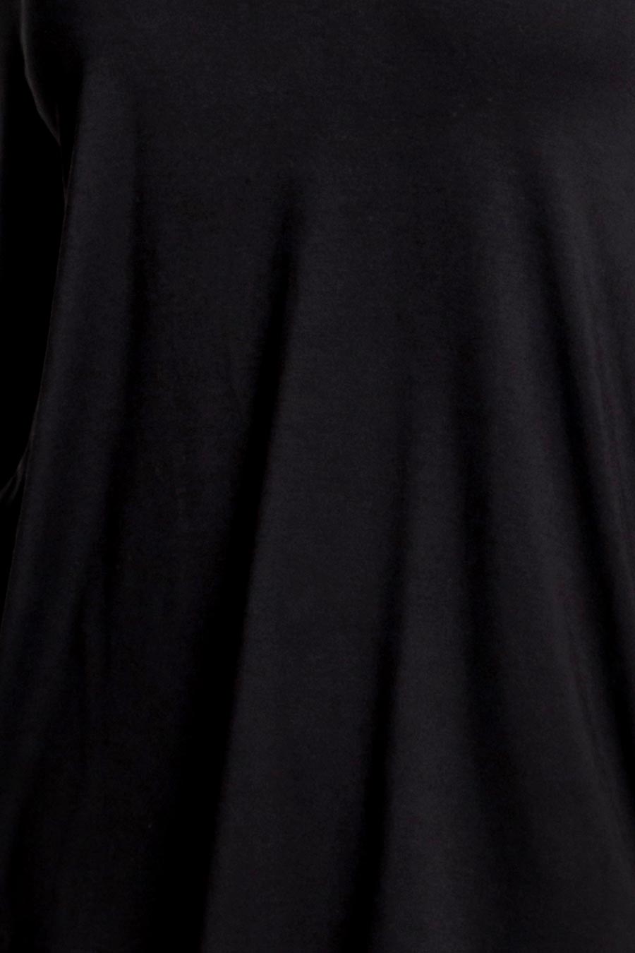Classic Black Bamboo Long Sleeve Top for Women - Soft & Comfortable Eco-Friendly Shirt for Casual Wear, Yoga & Everyday Outfits