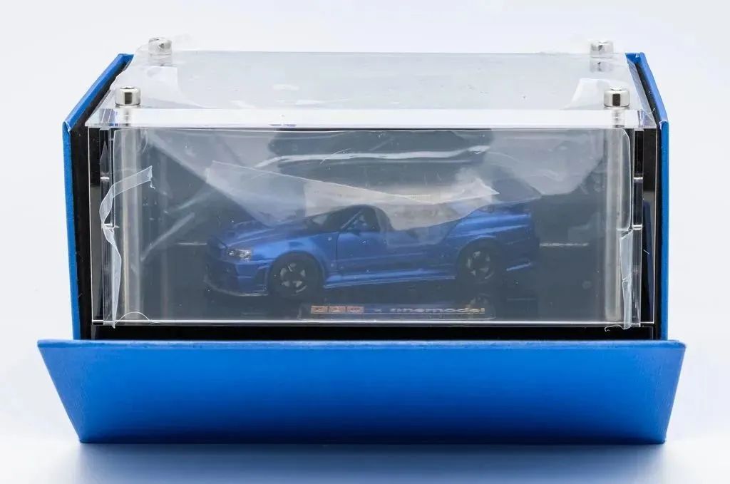 1:43 Scale Nissan Skyline Z Tune Diecast Model Car - Metallic Blue Luxury Edition | Collectible Japanese Sports Car for Display & Racing Enthusiasts