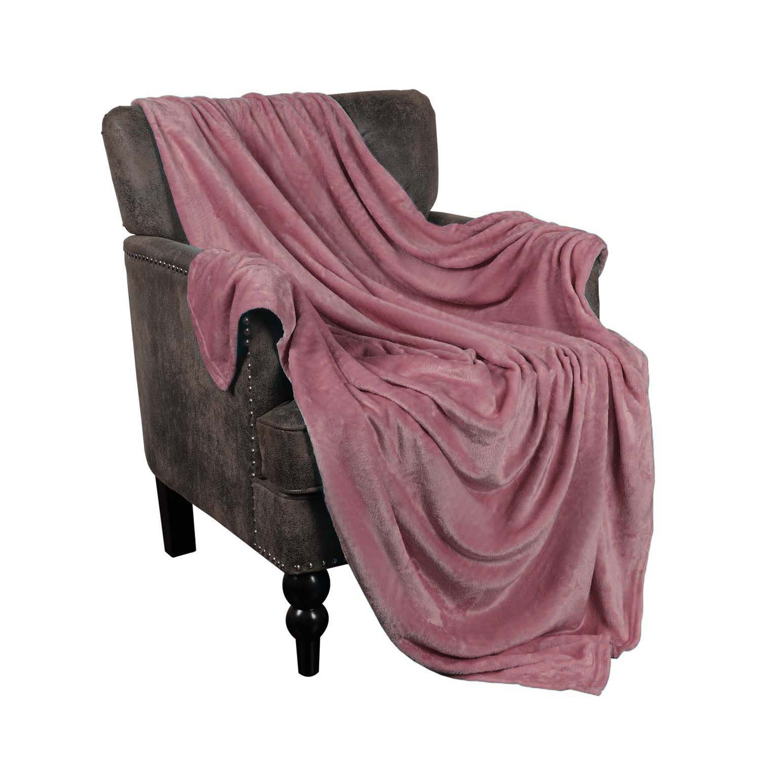Soft Fleece Plush Blanket - Medium Weight Fluffy Cozy Throw for Couch, Bed & Home Decor - Perfect for Winter, Gifts & Relaxation