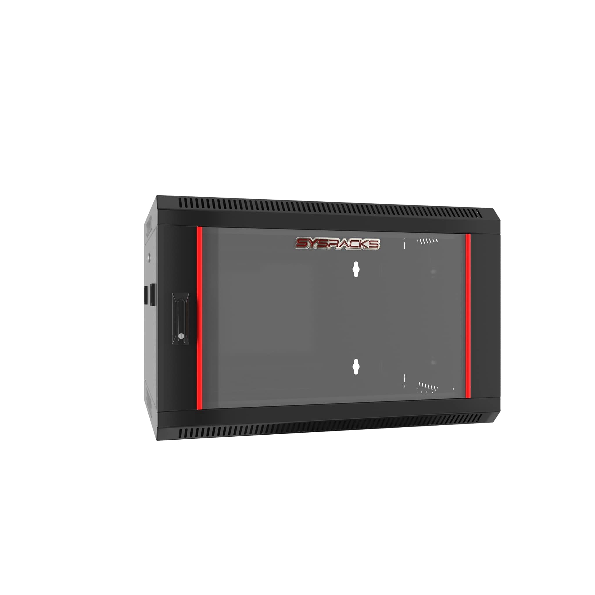 6U Wall Mount Server Rack Cabinet - 24-Inch Depth Network Equipment Enclosure for Electronics, Security & AV Systems - Perfect for Data Centers, Home Studios & Office Server Rooms