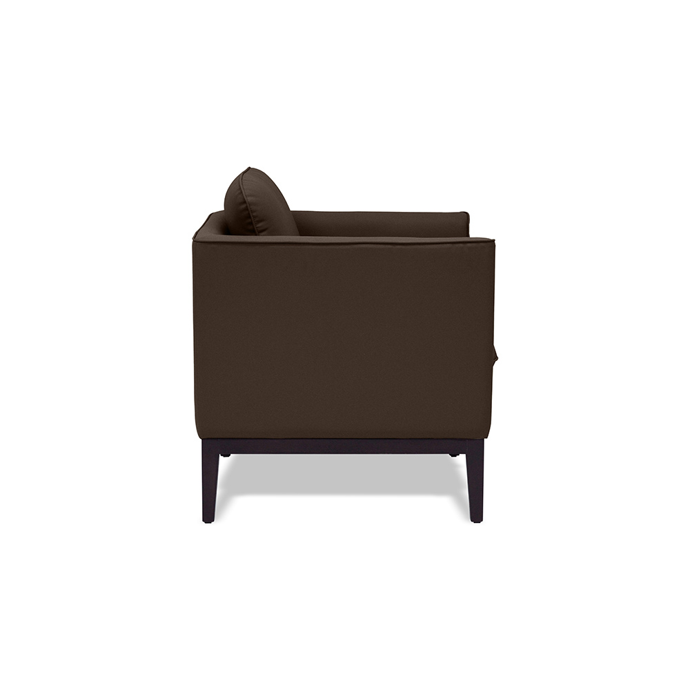 Fontana Armchair - Modern Accent Chair for Living Room, Bedroom & Office - Stylish Upholstered Lounge Chair with Wooden Legs - Perfect for Relaxing, Reading & Decor