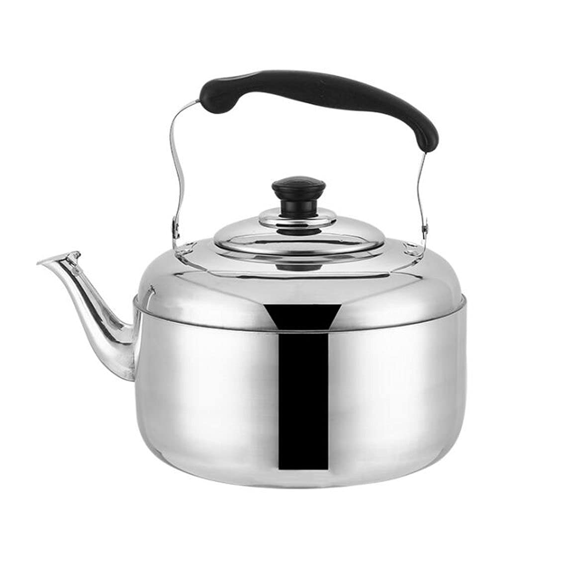 Premium Stainless Steel Whistling Tea Kettle for Gas Stove - Classic Household Water Boiler for Tea, Coffee & Hot Drinks - Perfect for Kitchen, Camping & Outdoor Use