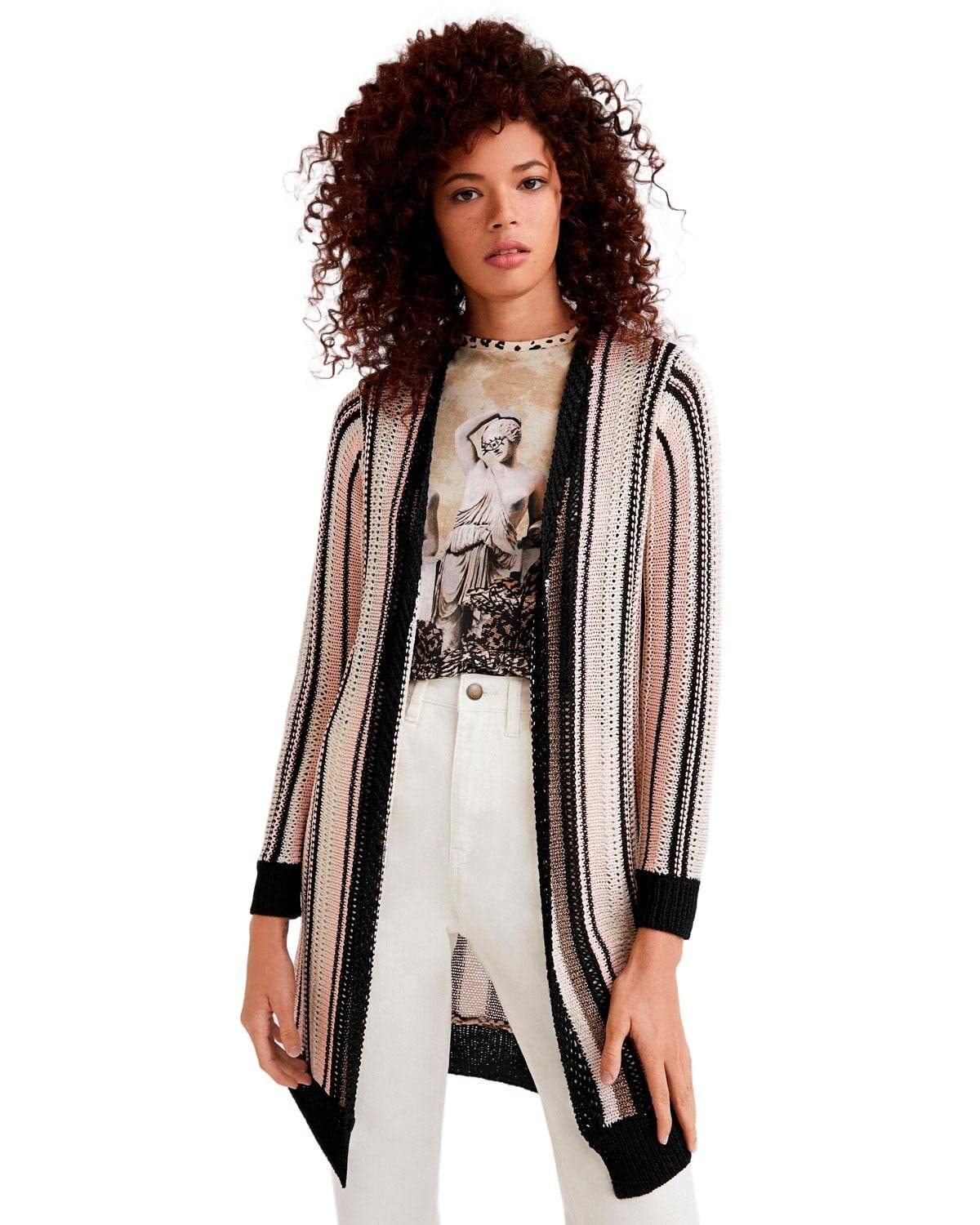 Desigual Women's Pullover Sweater - Soft Knit Casual Long Sleeve Tops for Fall & Winter | Perfect for Office, Travel and Daily Wear
