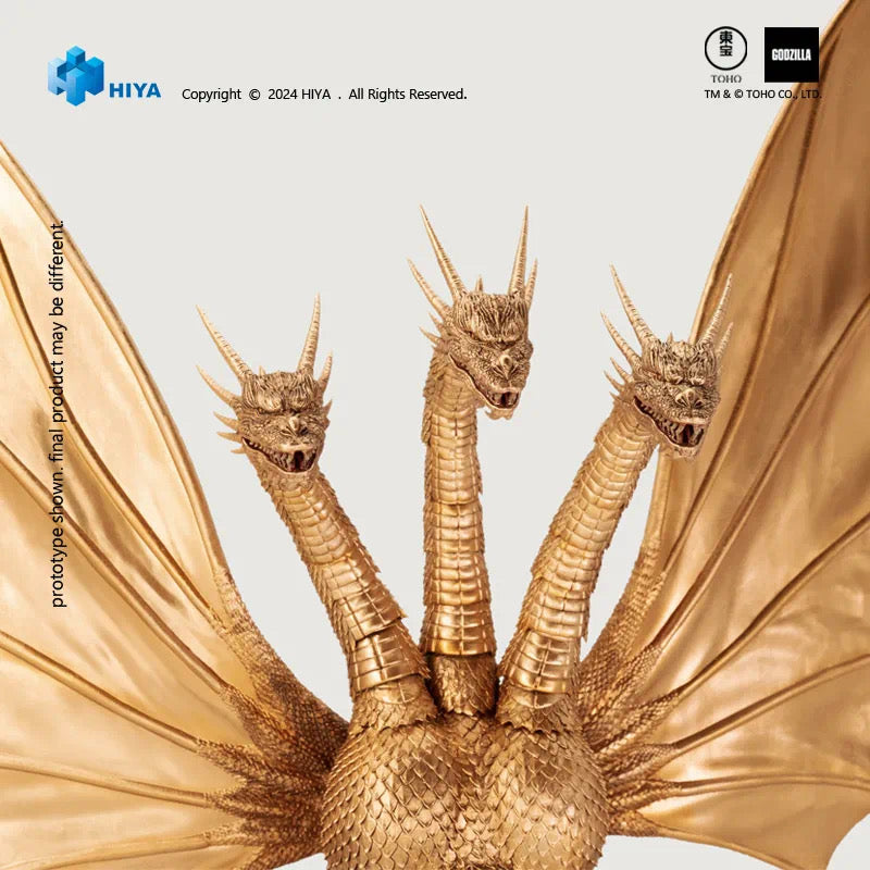 1/18 Scale HIYA 10-inch Godzilla vs. King Ghidorah Action Figure - Exquisite Collectible for Movie Fans & Display
