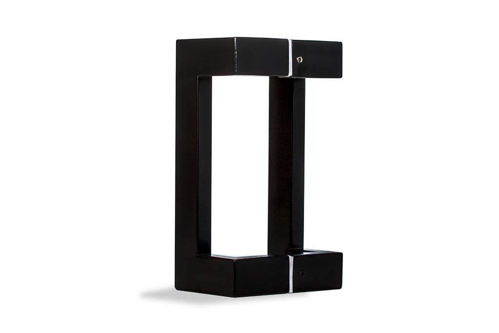 12 Inch Stainless Steel Square Bar Handle - Modern Matte Black Door Pull for Entry, Shower, Sliding Barn & Interior/Exterior Doors | Durable Push Handle for Contemporary Homes & Commercial Spaces